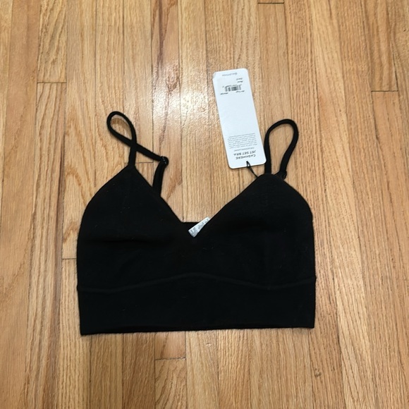 Alo yoga Cashmere Jet Set Bra size small black - Picture 3 of 4